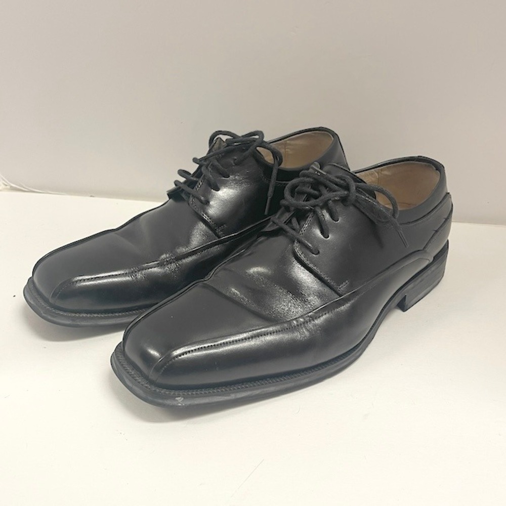 Florsheim Cortland Moc Toe Oxford Men's Black Leather Dress Shoes Size 8D